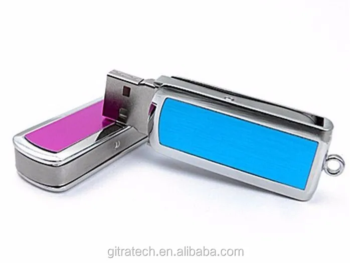 Promo Gift Design Logo Twist Usb Memory Stick 4gb 8gb 256gb Metal Pendrive Custom Swivel Thumb Usb Flash Drive