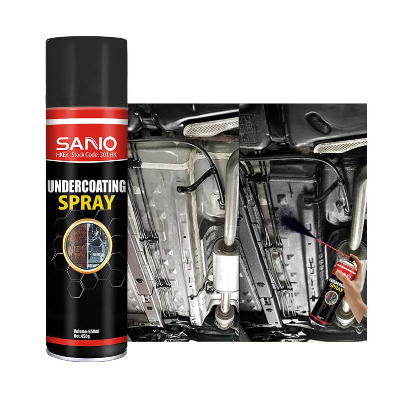 Sanvo rubberizing under coat car care protection Undercoat Protective Paint Spray water base oil  rubberized undercoating spray