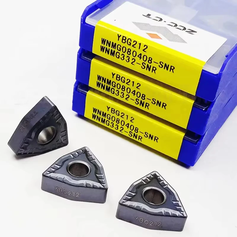 indexable carbide milling inserts WNMG080408-SNR YBG102 YBG105 YBG212 YBS103 Cutter Tools CNC Lathe Carbide Turning Inserts