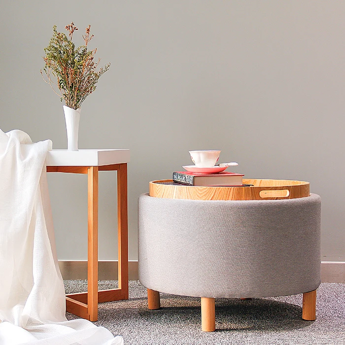HStex high quality factory cheaper wholesale modern puff ottoman fashion home furniture Coffee Tables
