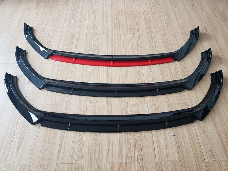 KINGCHER Car Accessories Front Bumper Shovel Lip Spoiler Diffuser Fit For KIA Pegas Soluto 2018 2019 Front Lip