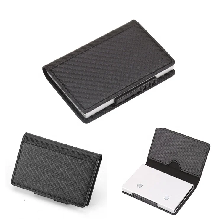 buy a card holder RFID multiple leather card holder wallet for gift