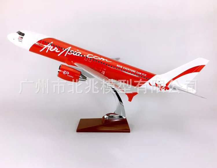 Cheap Price 47cm 1/79 Scale Air Asia Airline Airbus A320-200 Airplane Resin Model Aircraft