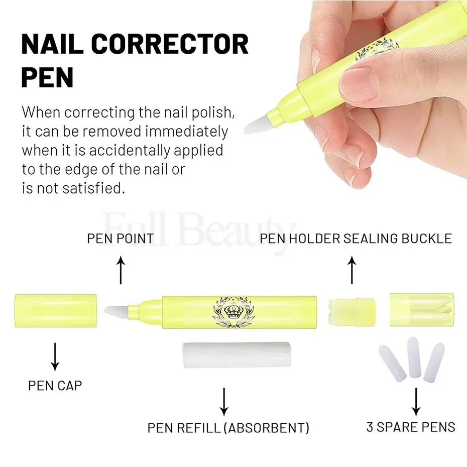 Professional Remove Mistakes Newest Polish Corrector Pen Cleaner Nail Art Clean Tool Removable Nail Art Pen Nail Removal Pen