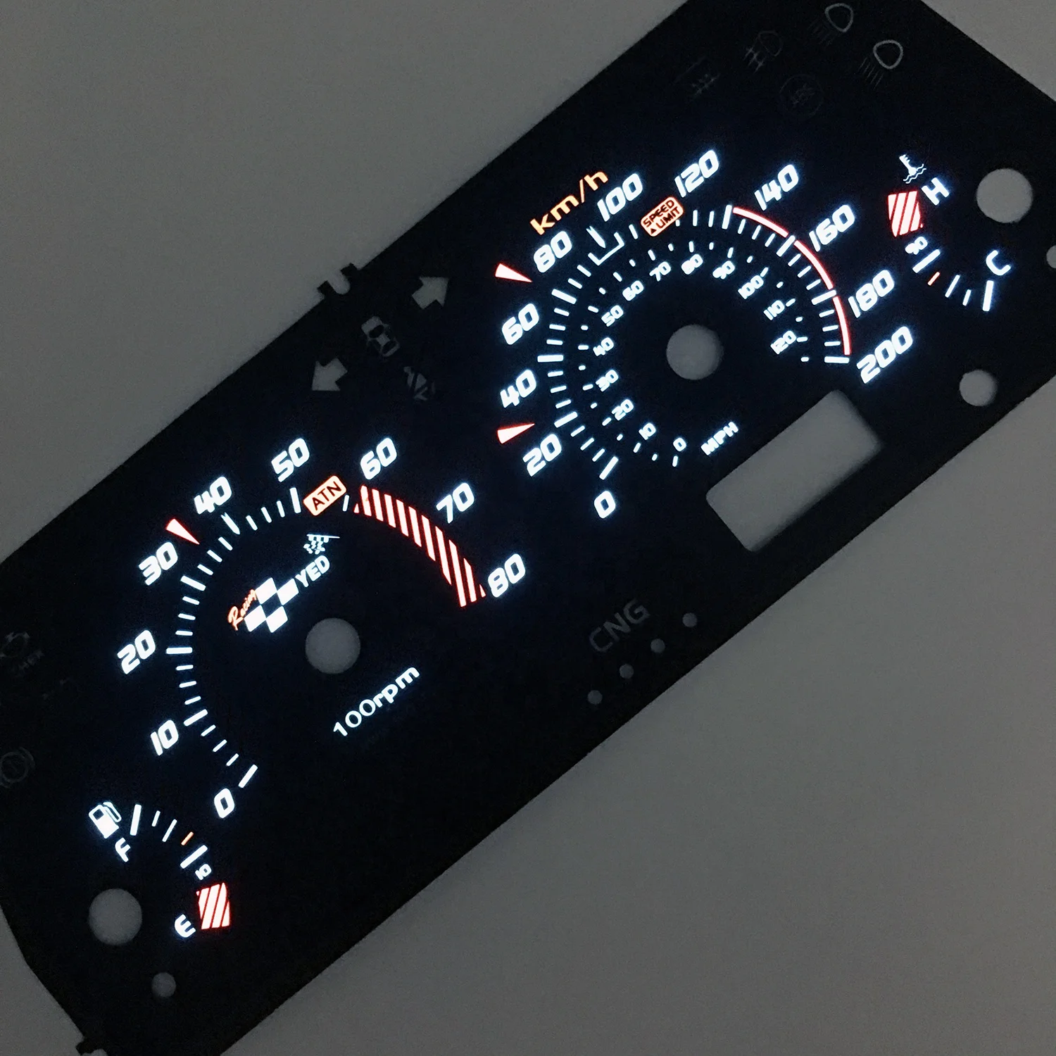 Высокая яркость, автомобильная панель индикатора освещения, автомобильный измеритель