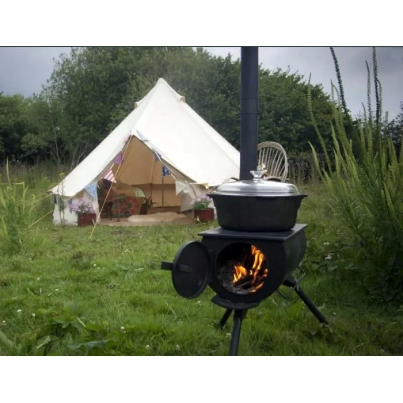 Outdoor Camping Wood Burning Stoves Portable Pellet Burner For Outdoor Home Heating And Cooking