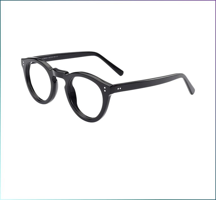 NEW Acetate Thick Frame No Lenses Fashion Decorate Eyeglasses Blue Light Blocking Glasses