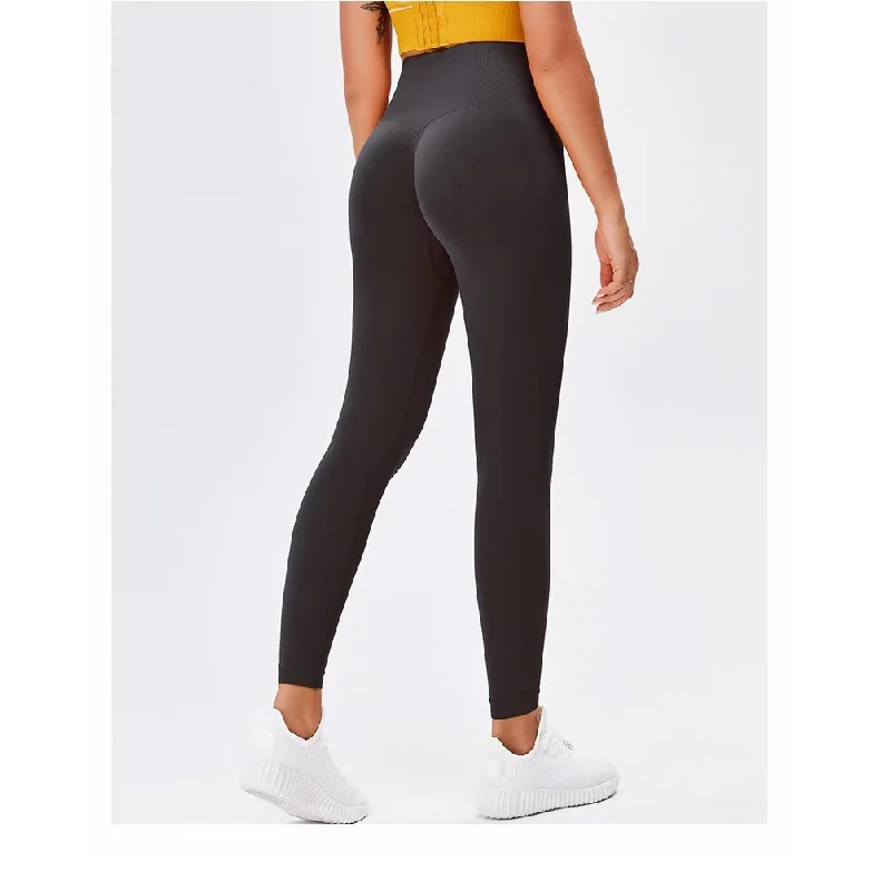 Women Outdoor Elastic Compression Squat Proof Scrunch Back Seamless Leggings