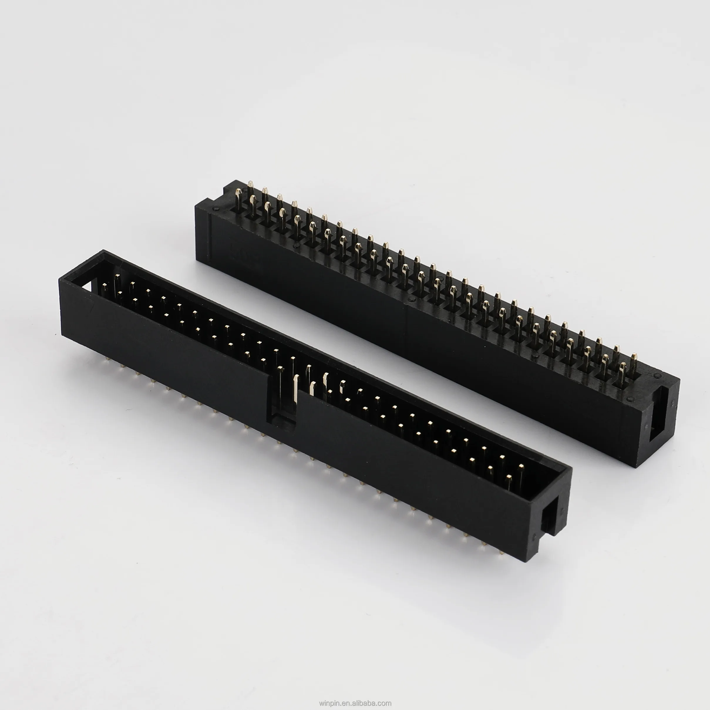 Box header connector 2.54mm box header 50 pin pcb connector frc wire to board dual row through hole vertical SHB21 Sullins