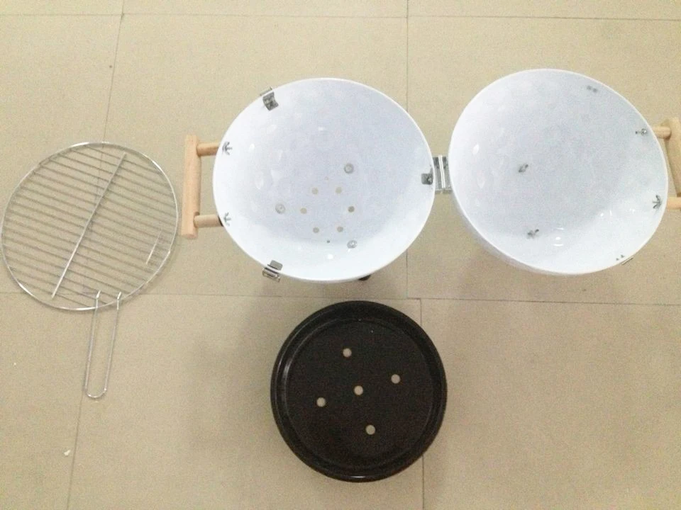 12 or 14 Inch Charcoal Grill Indoor Outdoor round Foldable Shaped Sport Golf Shape Large Charcoal Outdoor BBQ Grill