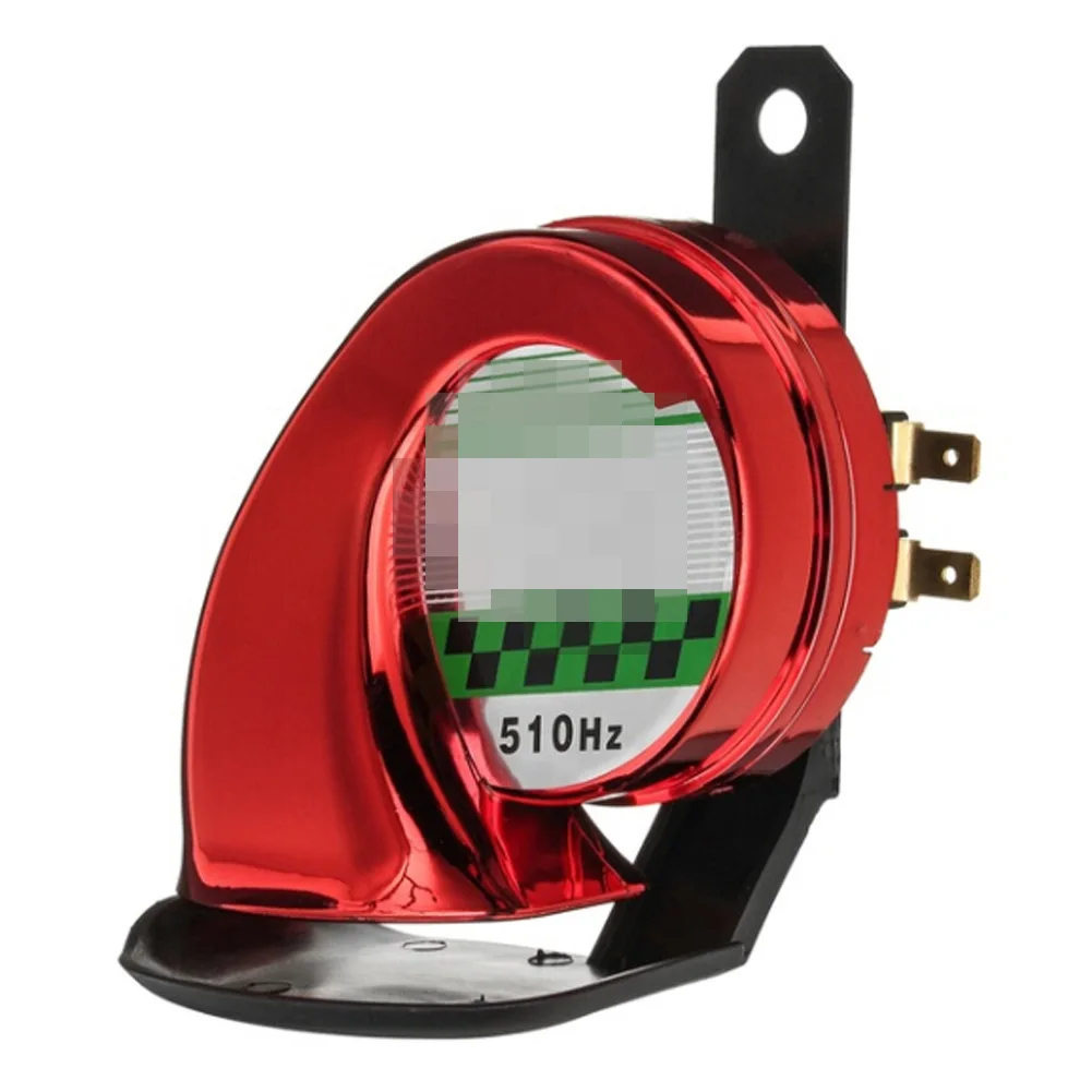 Car Universal Version High Quality 12V Electric Horn 500HZ 600HZ Loud Snail Horn Hot Sale Auto Parts