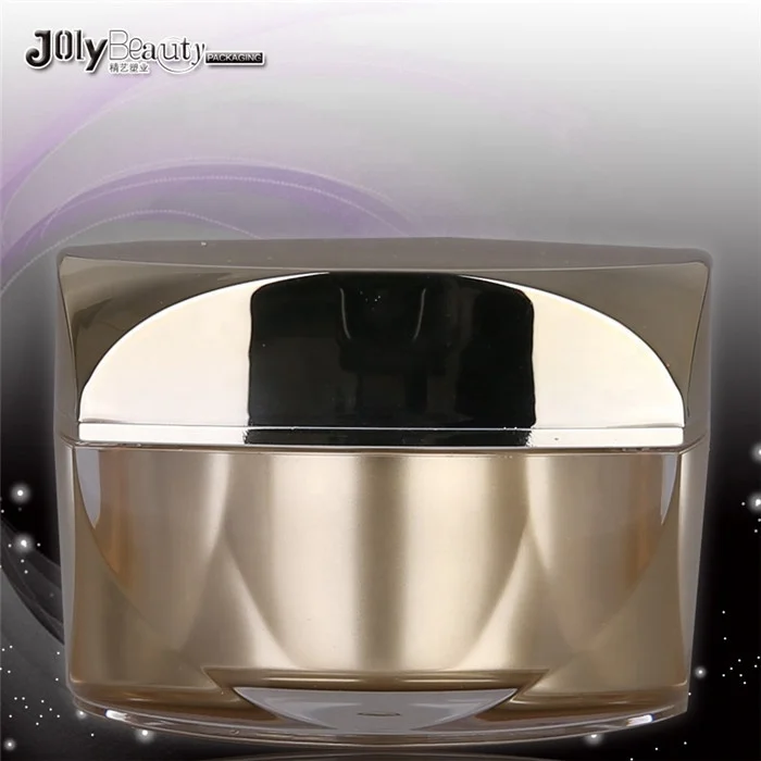 New style 3g elegant luxury cosmetics container 30ml double wall clear jar