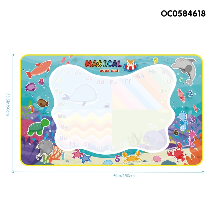 Montessori Educational Kids Toys Learning Repeatable Magic Drawing Water Mats Paint Children