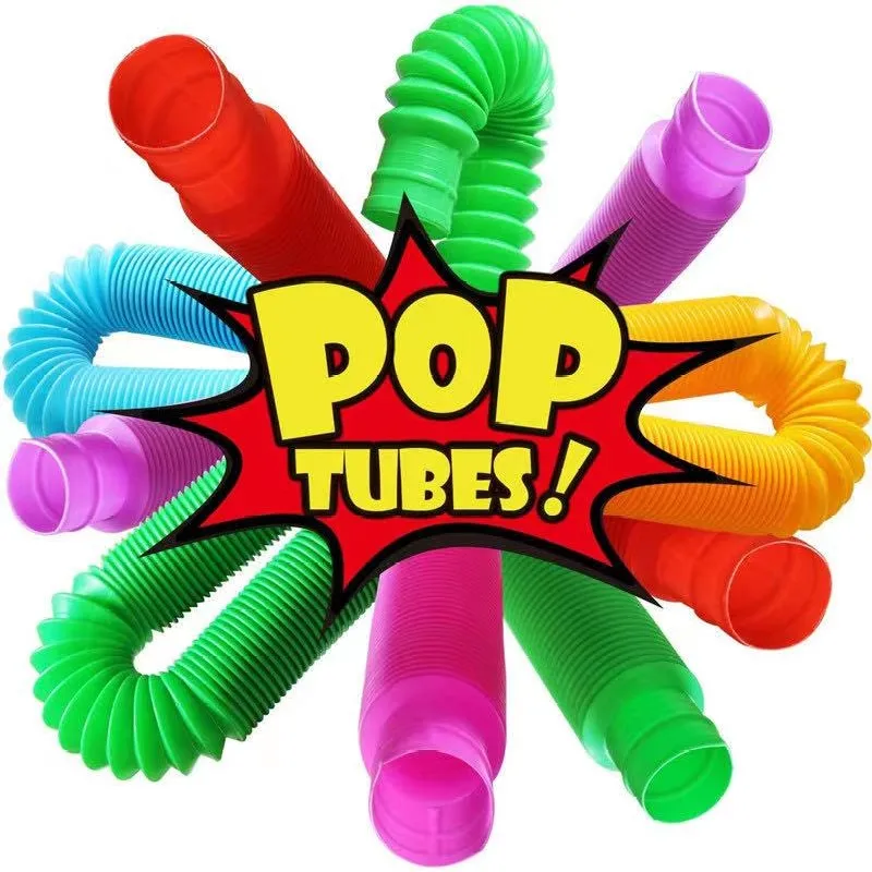 New Mini Finger Pop Tube Toys for Kids and Adults Pipe Sensory Tools for Stress and Anxiety Relief Cool Bendable Stim ming Toys