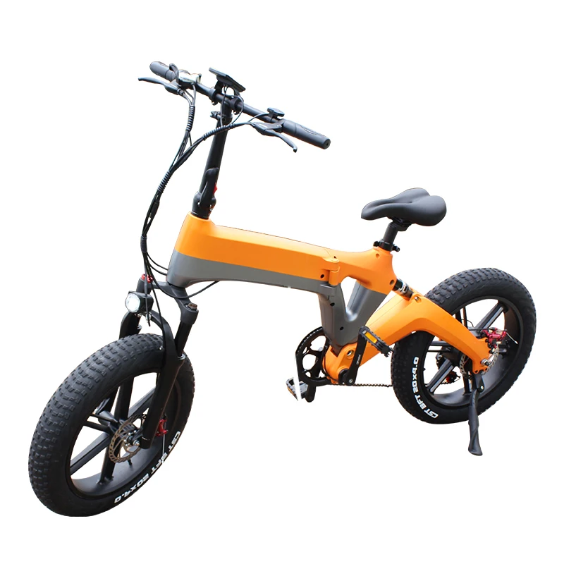 Складной электровелосипед с 20 толстыми шинами, 500, гоночный электровелосипед для кафе, электрический велосипед, 500 Вт