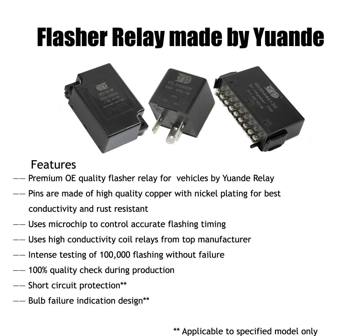 supply wholesaler OEM flasher relay 38300 SDA A01 6 pin 12v relay