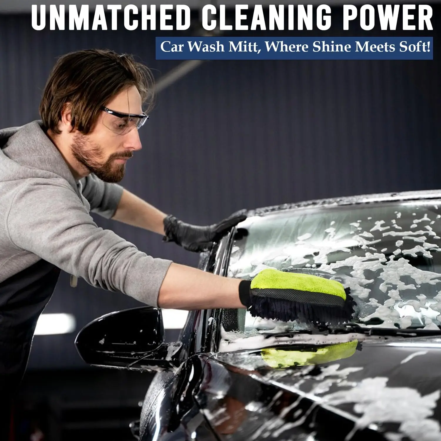 Ultra-Plush PinkDetail Mini Microfiber Wash Mitt for Car Cleaning for Wheel Wash