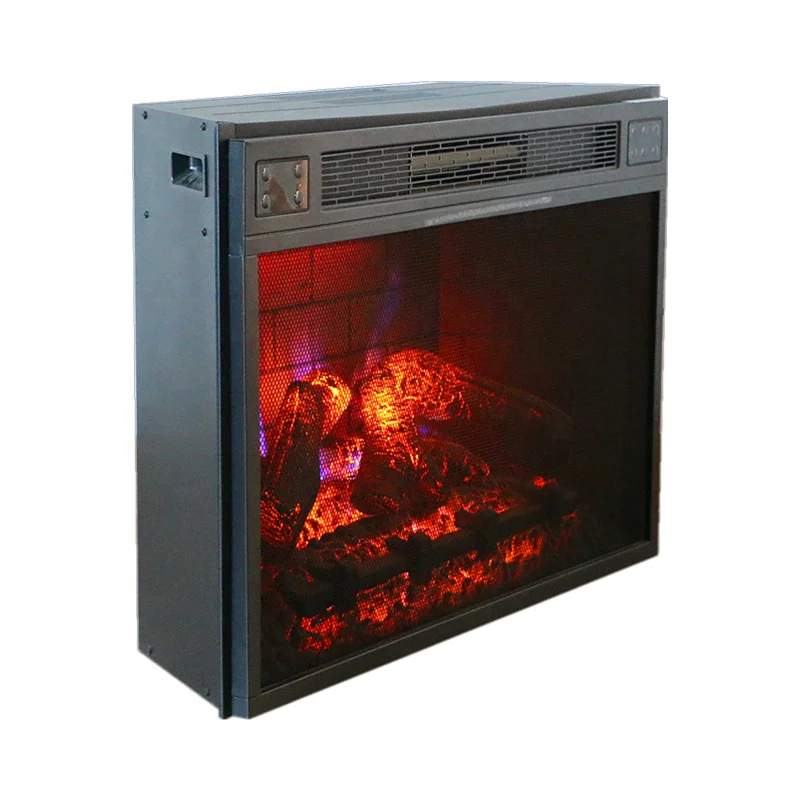 32-дюймовый коричнево пламени на пульте управления декоративный 1500W 3D нагреватель Электрический камин уход за кожей лица дизайн