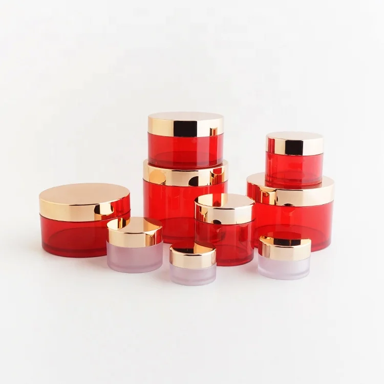 5ml 10ml 15ml 20ml 25ml 30ml 50ml 100ml Recyclable Rose Golden PETG Jar 1 Oz 8oz 5g 50g Frosted Rose Gold PETG Jars