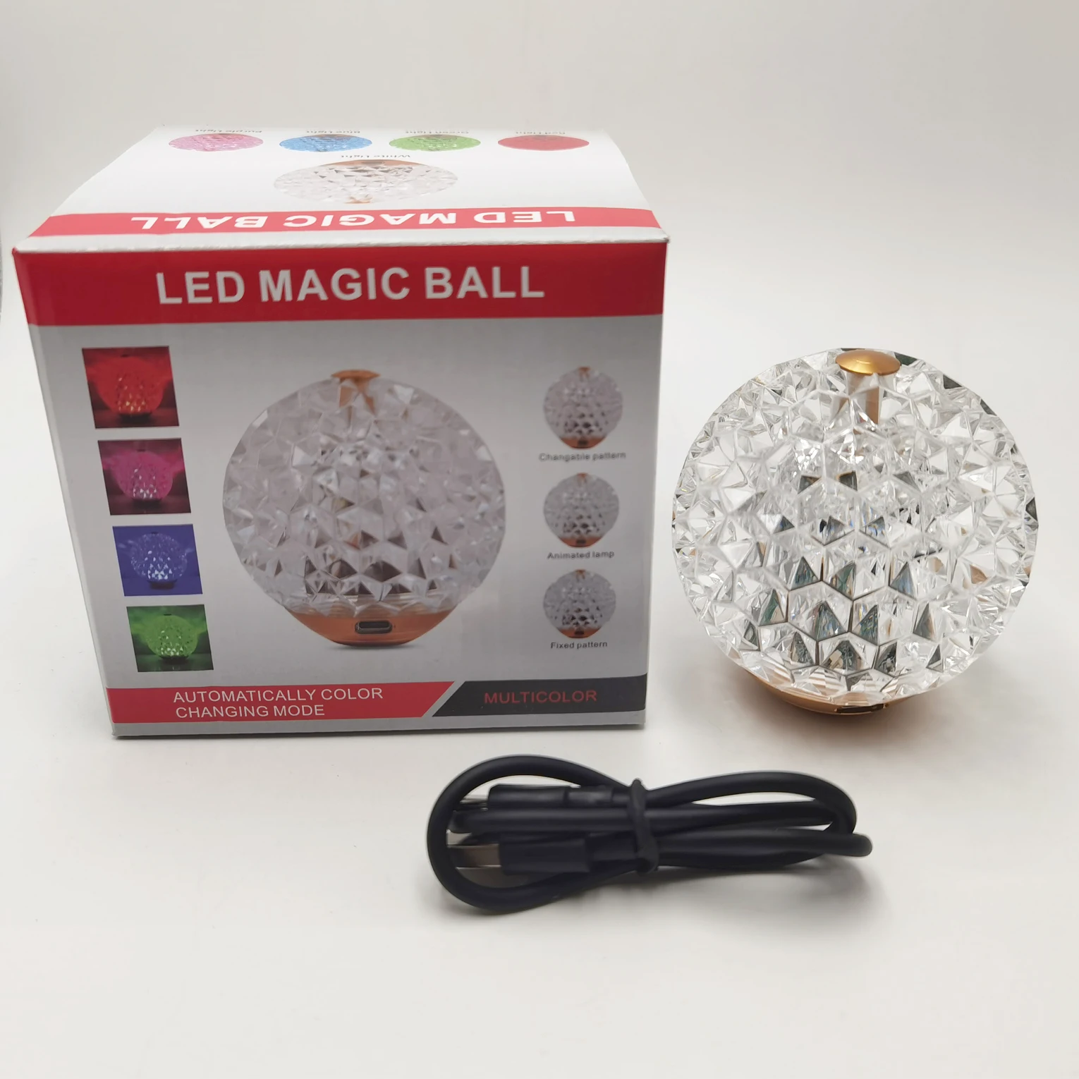 Led little Magic ball Led Stage light Party Sound control Mini Effects USB ball DJ light Disco crystal touch