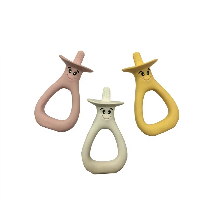 Natural Rubber Soother Round baby Dummy For Baby Eco Packaging