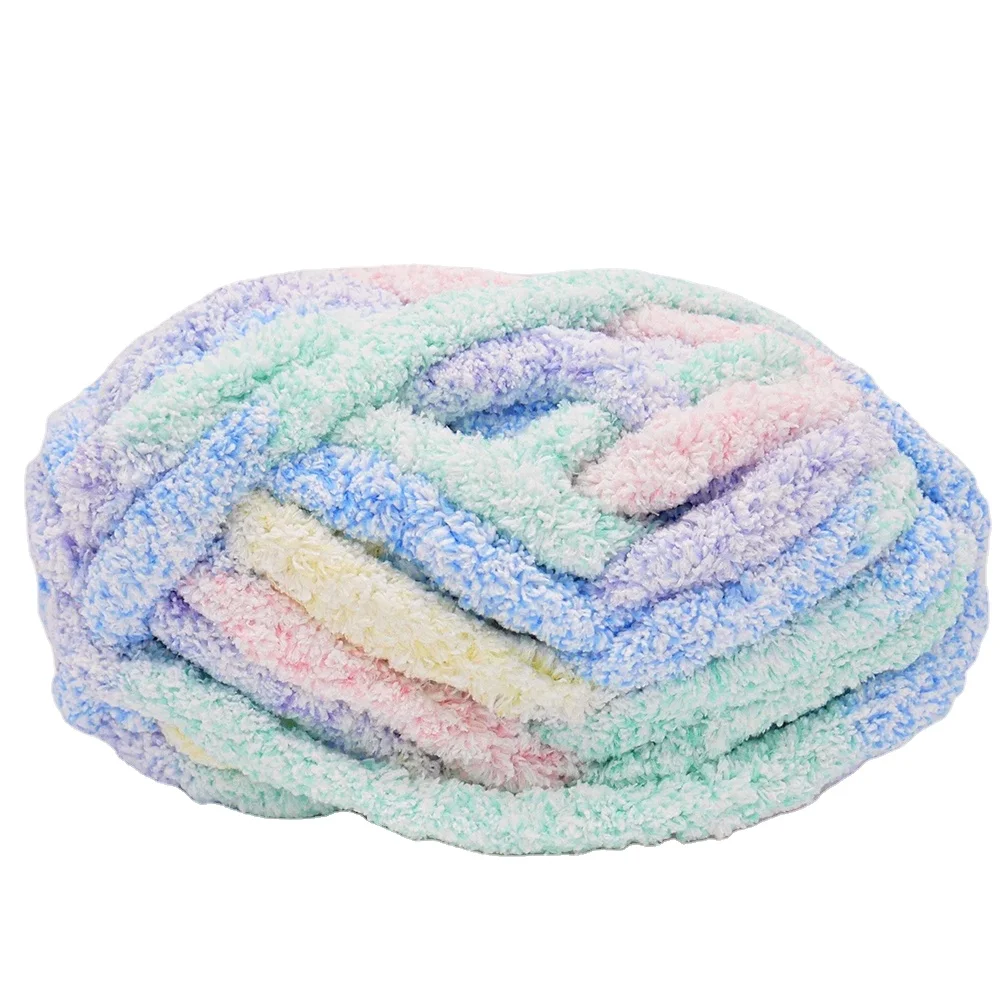 Wholesale Price Speckled Chunky Chenille Yarn Jumbo Chunky Arm Knitting Yarn