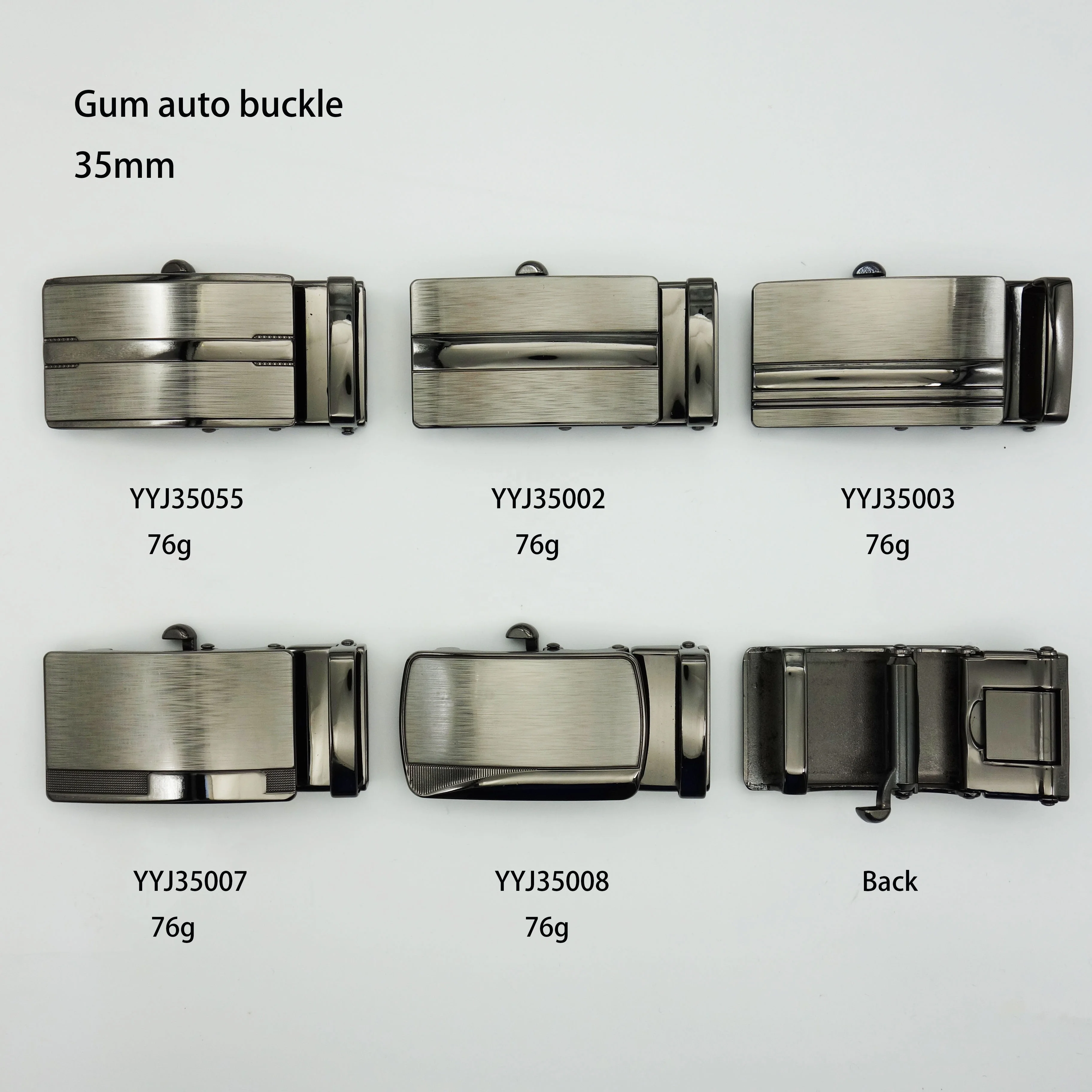 New mens hot -selling automatic belt buckle 35mm no need teeth belt buckle Customized laser logo
