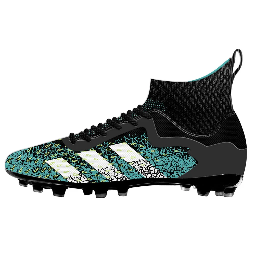 Wholesale customized trendy style High Ankle Men five-person turf Football Cleats Soccer Shoes