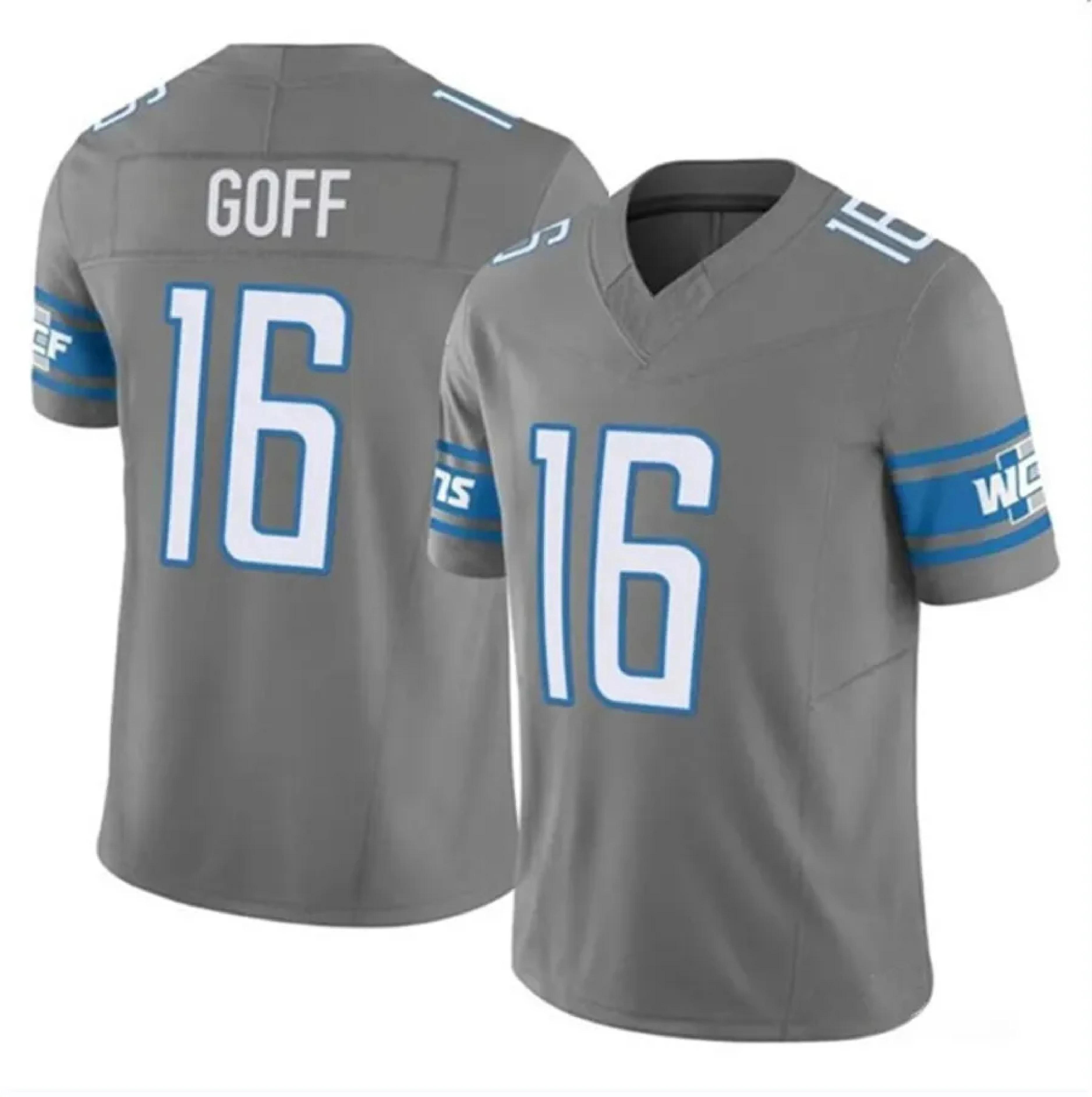 2024 Football Jerseys 97 Aidan Hutchinson 14 St.Brown 16 Jared Goff 26 Gibbs 87 Sam LaPorta Stitched FUSE Limited Jersey