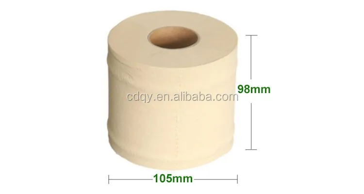 Free Sample Bamboo Pulp Toilet Paper Roll Soft Recycled Bathroom Tissue with Embossed Dots 2-4 Ply Options FSC Certified