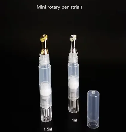 Empty 1-5ml Lip Liquid Tube Cosmetic Pen Lip Gloss Bottle Lipstick Container Eye Cream with Metal Head