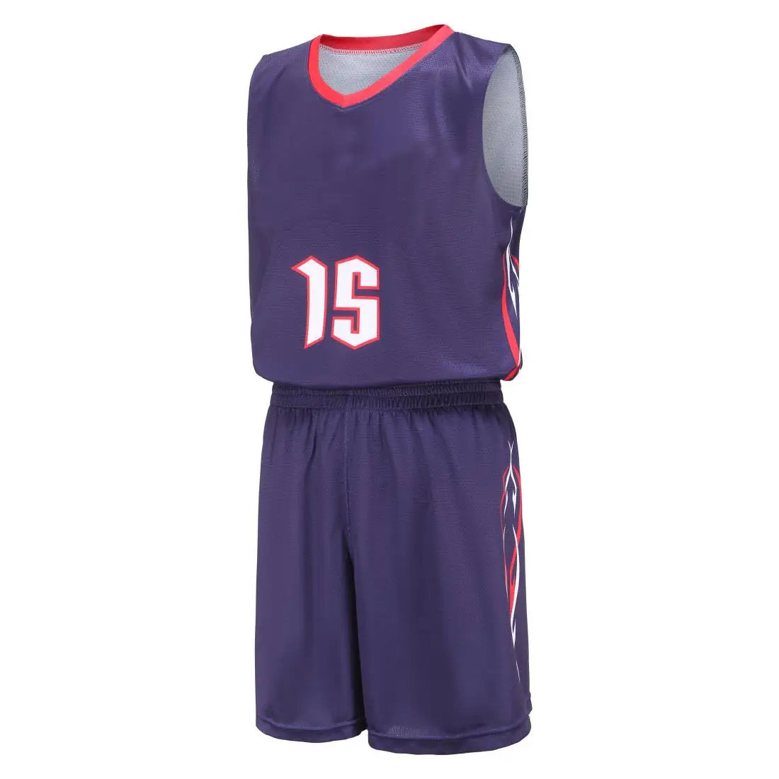 Breathable Quick Dry Basketball Uniform Set Sportswear for Basketball Players Sublimation Design