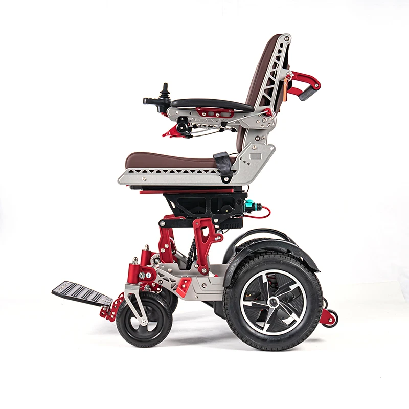 Multifunction Mechanical Folding Lifting Mobility Powerful Electric Power Lift Up Seat Wheelchair