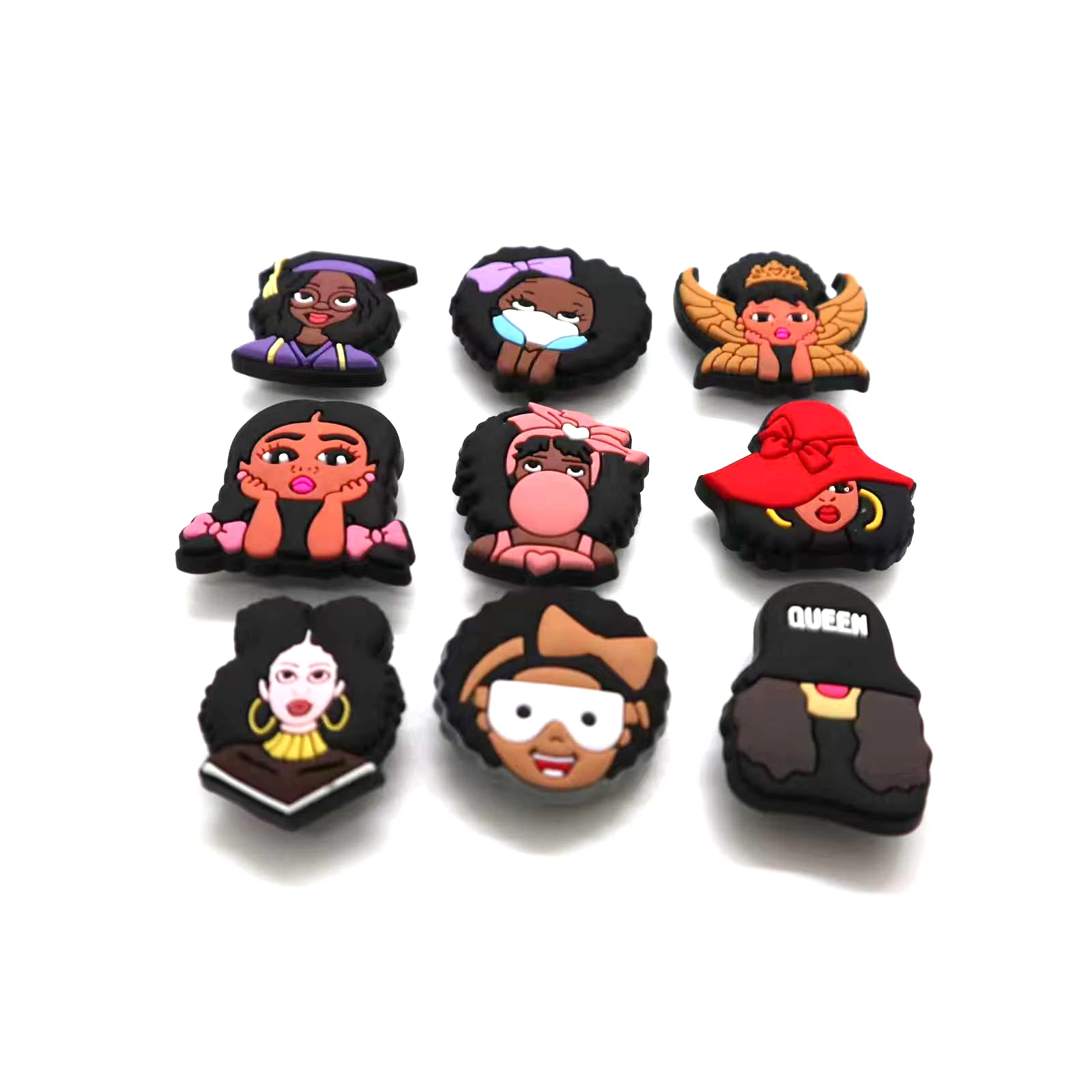 Wholesale 2022 New Custom Logo PVC Rubber Clog Shoe Decorations Accessory Shoe Charms For Clog Charms