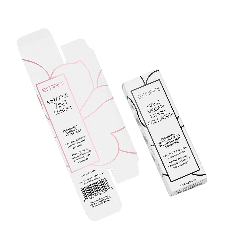 Custom Eco Friendly Skincare Product Serum Paper Package Boxes Custom Cardboard Boxes for Packaging