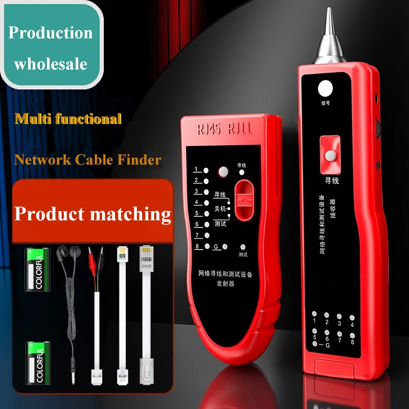 Сетевой Тестер телефонного кабеля RJ45 RJ11 прибор для обнаружения электрических проводов
