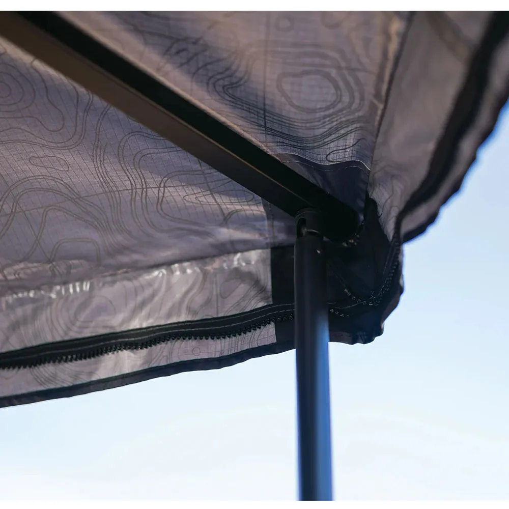 majorshady 270 RH vehicle roof mounted awning outdoor rugged vinyl travel cover 80 square feet sun protection tent black