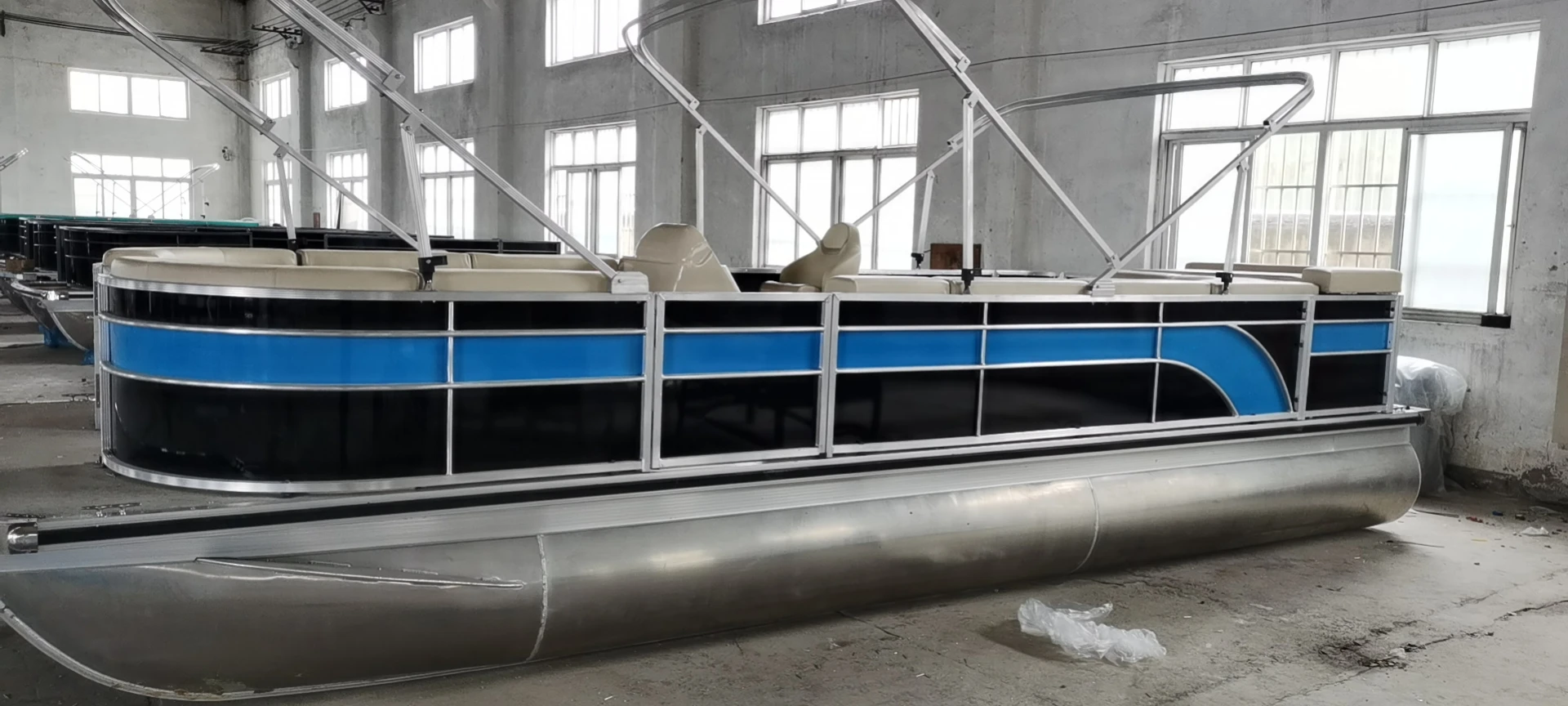 2022 hot sale boat fishing vessel for lake or bay 7m pontoon boat