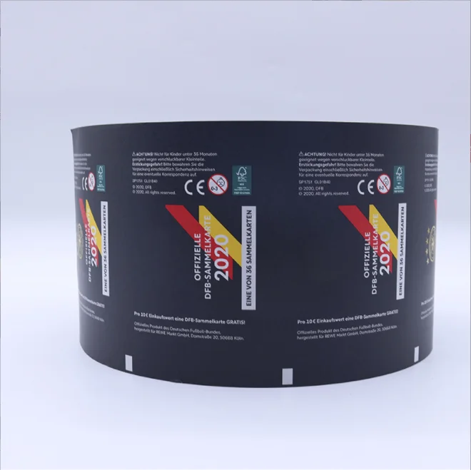LOM Pvc Sugar Stick Packaging Paper Lamination Print Sealing Products Film Roll For Chocolate