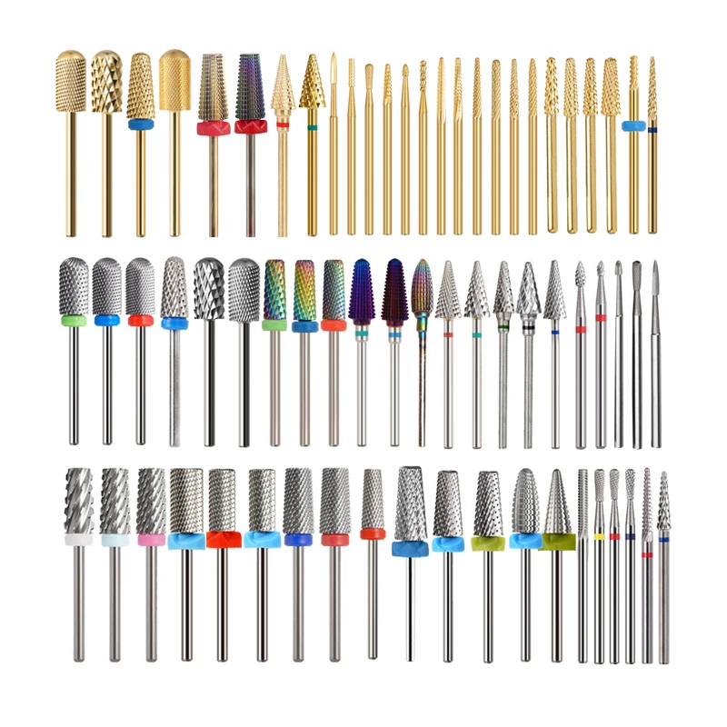 Factory Price 4mm 5-In-1 Nail Drill Bits for Smooth Quick Gel Polish Removal Salons