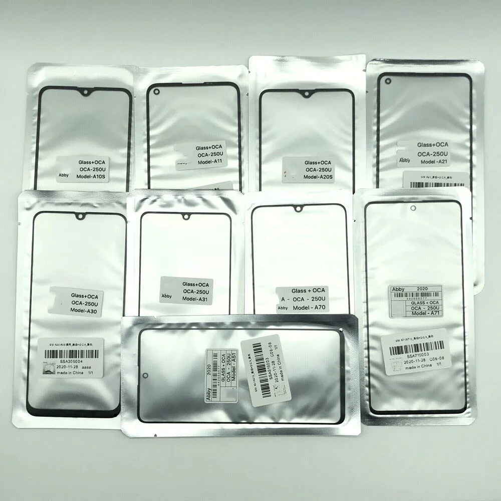 NOVECEL For Samsung Galaxy A10 to A70 A M Series LCD Display Outer Glass with OCA Polarizer Film Replacement Touch Screen Glass