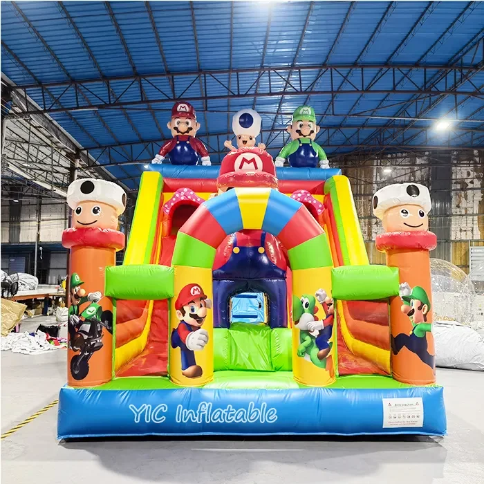 Commercial Bouncy Castle Inflatable Bounce Playground Cartoon Theme Bounce Jumping Bouncy Castle inflatable castle slide For Kid