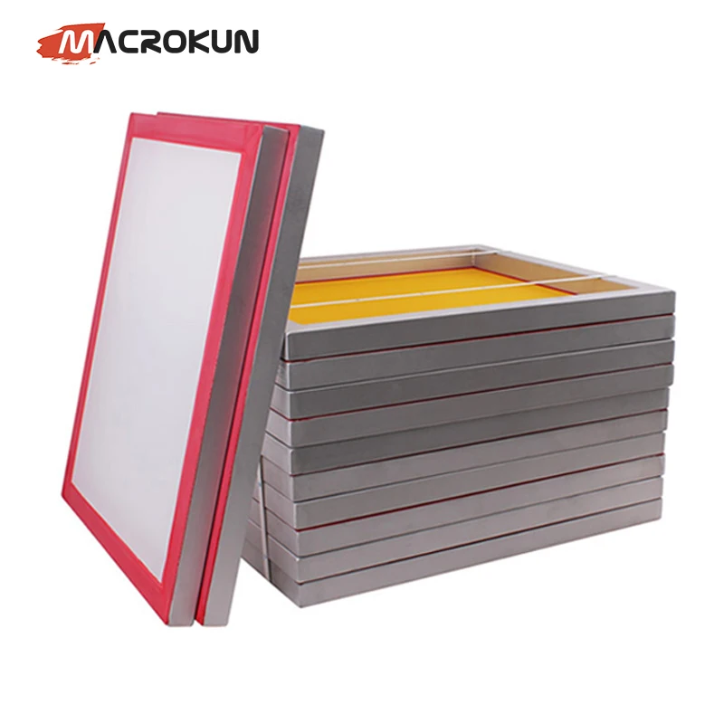 Aluminum Silk Screen Frame With Mesh for Screen Printer Screen Printing Machine