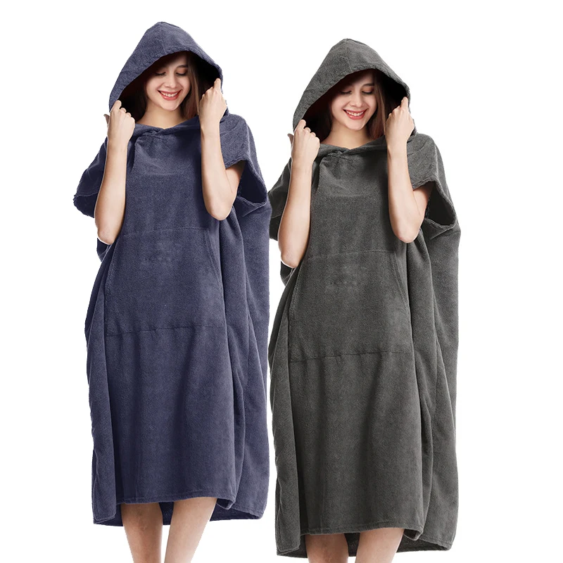 Adult surf quick dry  cape beach towel outdoor warm sports cloak Hooded simple home service Swimming beach towel
