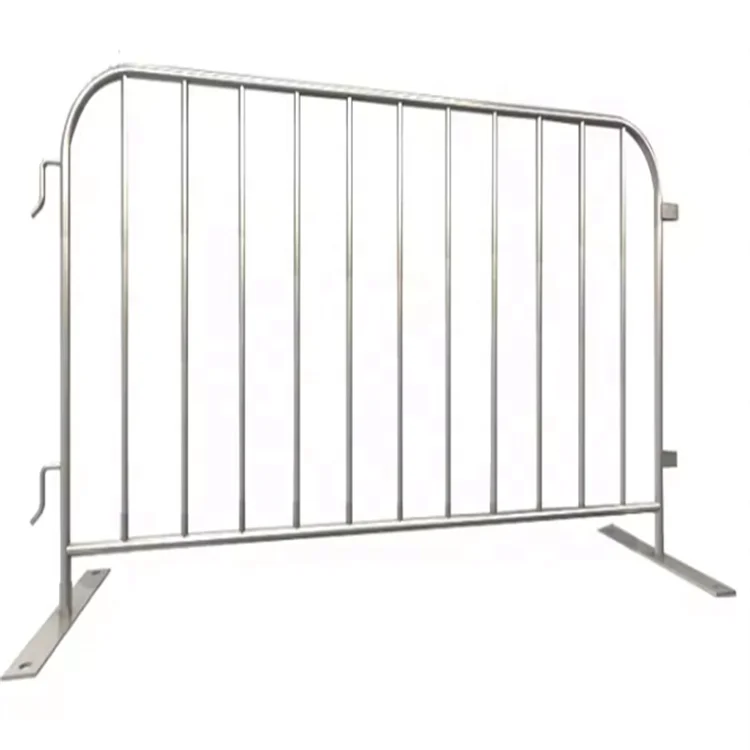 Galvanized Metal Barricade Barrier Fencing Panels Roadside Safety Crowd Control Barrier