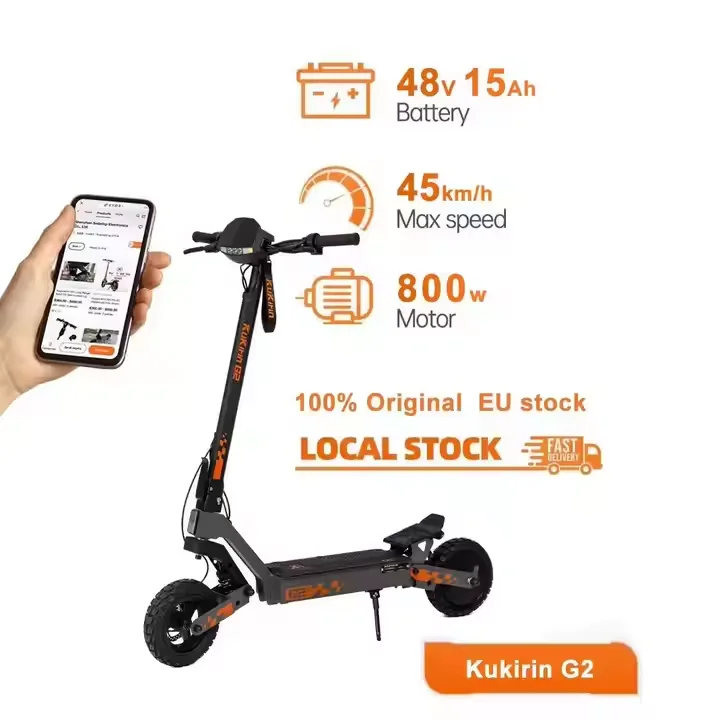 EU Stock Kukirin G2 Series Electric Scooter for Adult KUGOO Folding Off Road E-scooter 55km Range 45km/h Moped