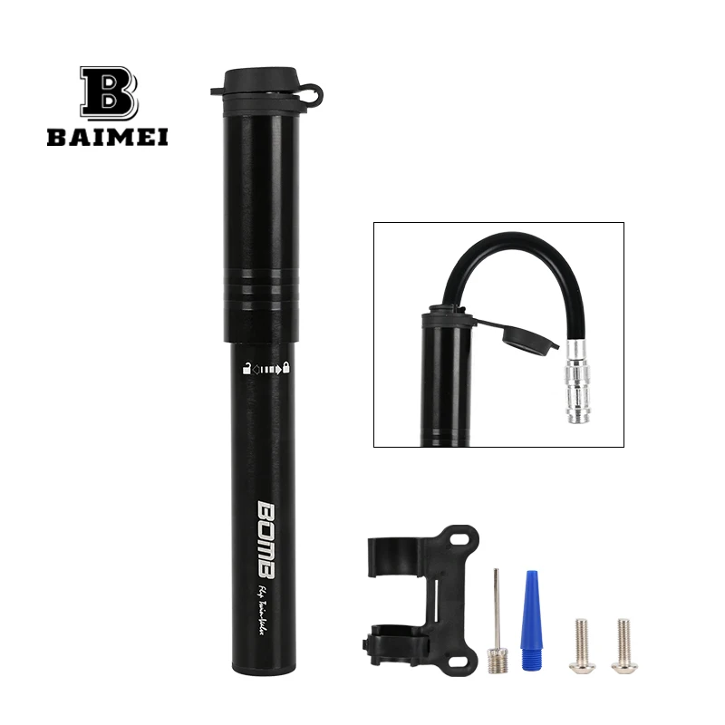 BM Portable Bicycle Pump Mini Hand Air Pump Cycling Ball Toy Tire Inflator Schrader Presta Valve MTB Mountain Bike Pump