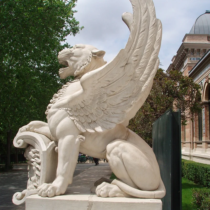 Life size animal sculpture stone marble gargoyle statue