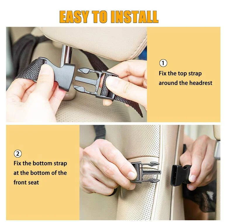 High quality universal car kick mat back seat protector backseat storage bag car seat organizer with touch screen tablet holder