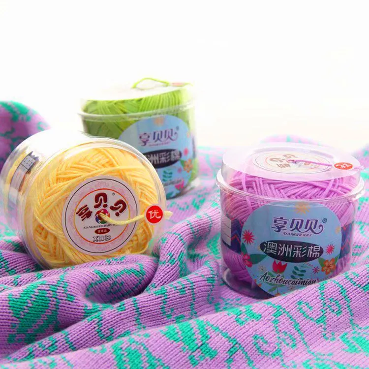 DIY cotton  crochet baby milk yarn for knitting sweater